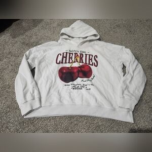 Aelfric Eden Cherries White Hoodie with Red Cherry Graphic No Size See Photos